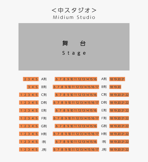『勝手に唾が出てくる甘さ』客席図