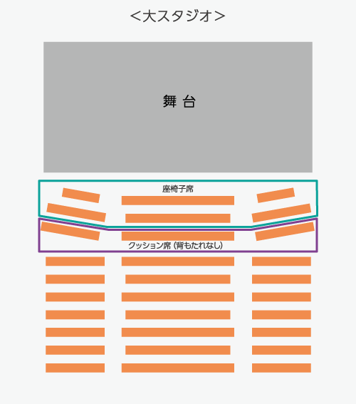 スプーンフェイス・スタインバーグ客席イメージ図